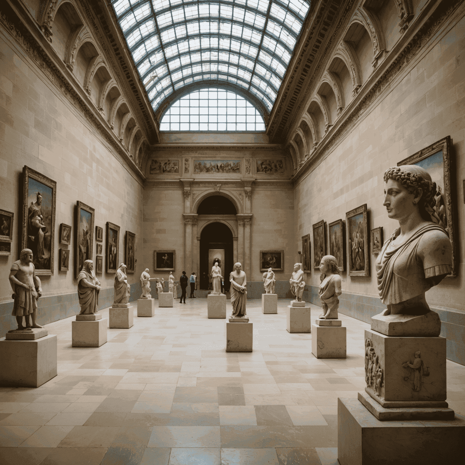 Nouvelle salle d'art mésopotamien au Louvre, montrant des artefacts anciens et des sculptures impressionnantes dans un espace moderne et bien éclairé